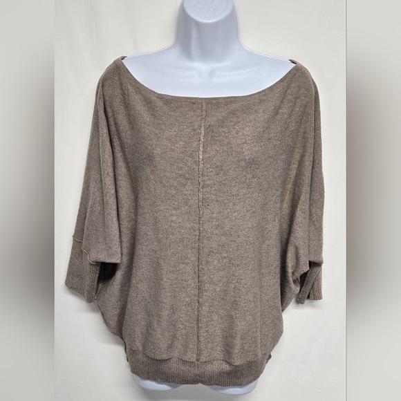 Korye Tops - Korye XS Dolman Batwing Boatneck Sweater Top Knit Stretch